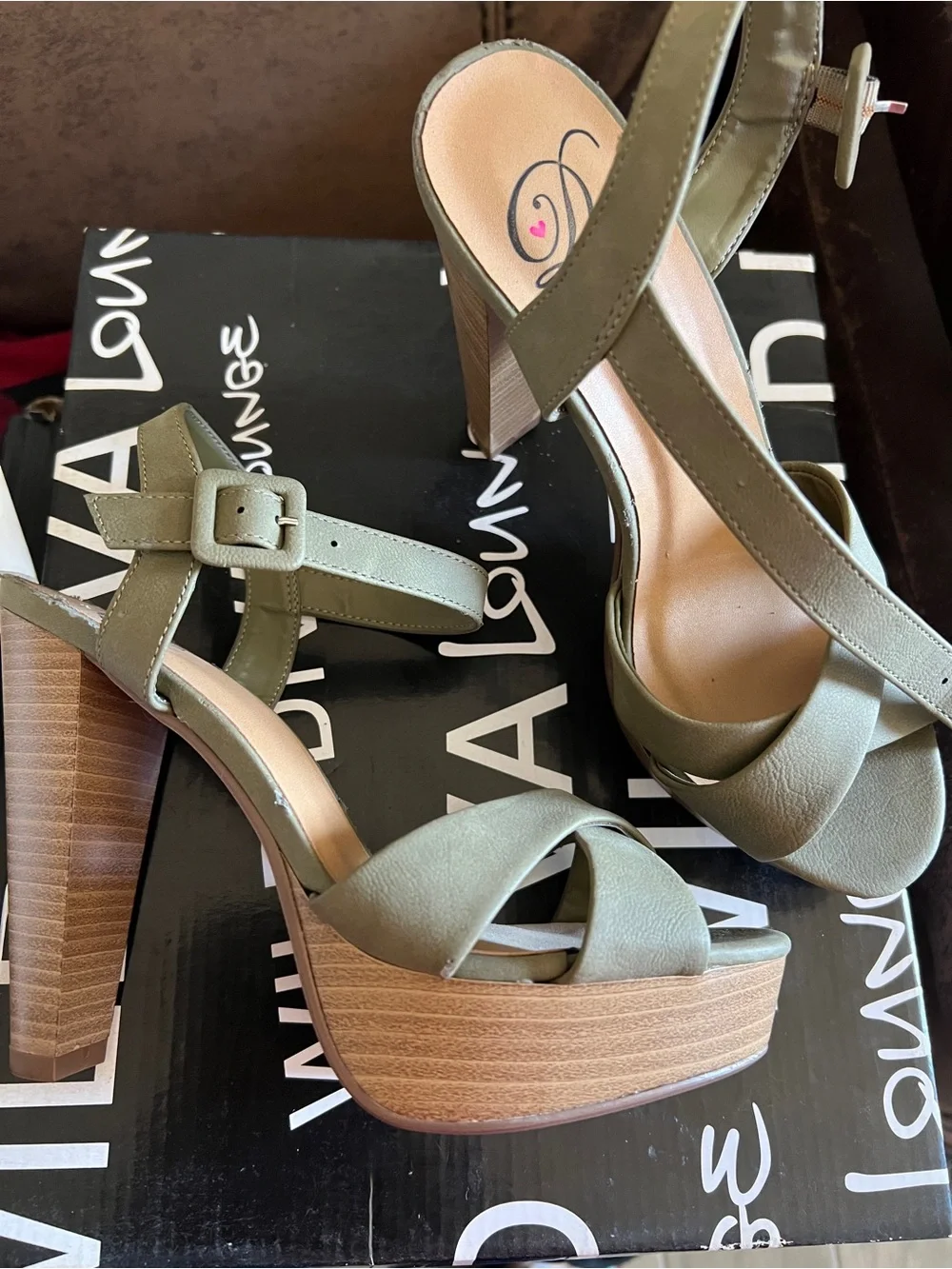 Diva Black Chunky Platform Sandals